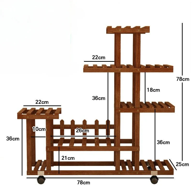 Support à fleurs de balcon multicouche - Chic et peu encombrant pour les amateurs de plantes