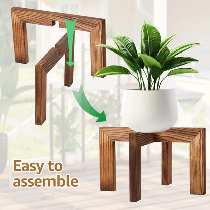 Stylish Wood Plant Stand for Elevating Indoor Greenery - Rooted Living