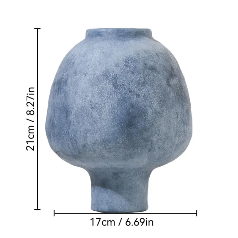 Handmade Ceramic Vase - Artisan Floral Elegance for Home