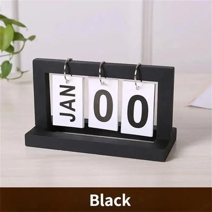 Rustic Wooden Perpetual Calendar for Stylish Organization