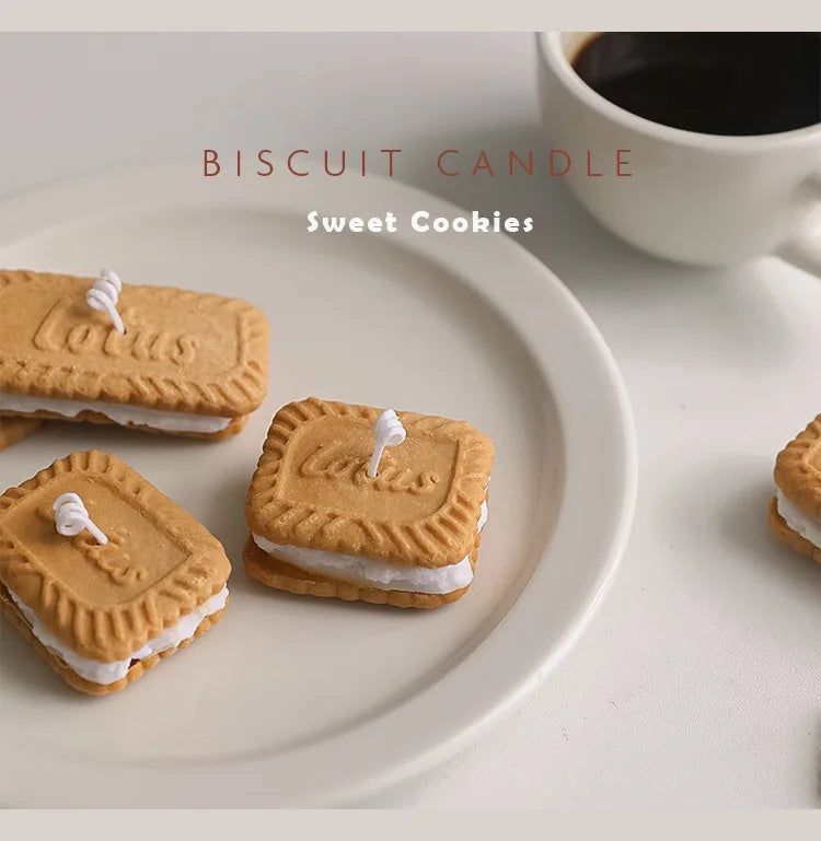 Handmade Biscuit Candle - Cozy Aromatherapy by [Brand Name]