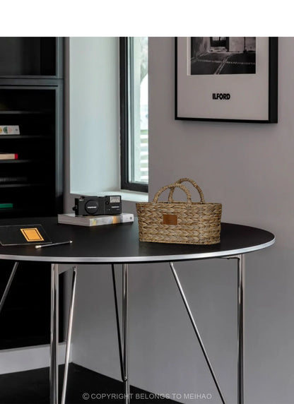 Handwoven Seagrass Basket - Eco-Friendly Home Organizer