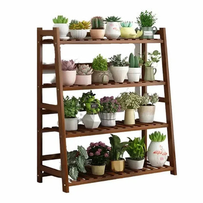 Étagère universelle en bois pour plantes – Élevez le style de votre jardin !