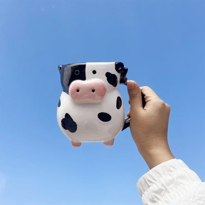 Cartoon Cow Mug - Whimsical Fun for Kids & Adults