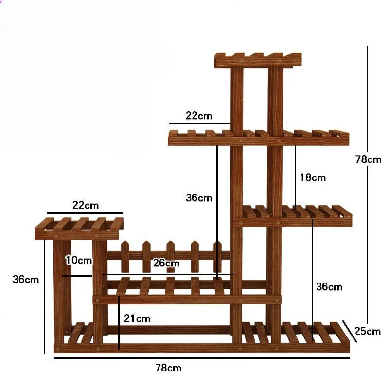 Support à fleurs de balcon multicouche - Chic et peu encombrant pour les amateurs de plantes