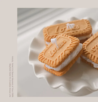 Handmade Biscuit Candle - Cozy Aromatherapy by [Brand Name]