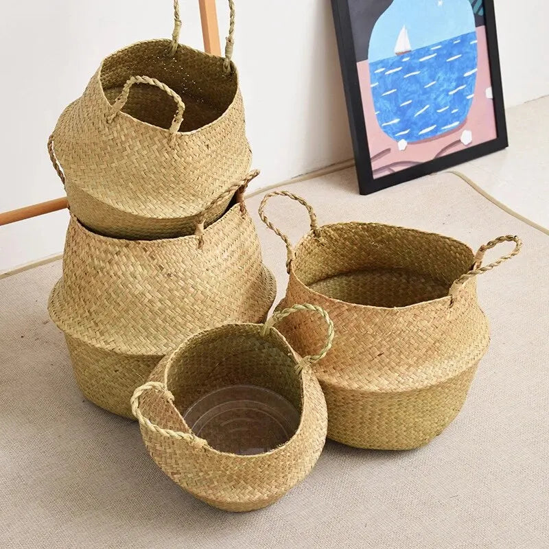 Wicker Toy Organizer Basket | Eco-Friendly Storage Solution for Families