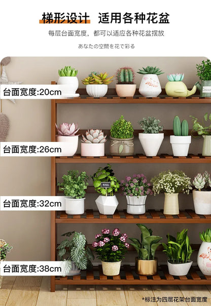 Étagère universelle en bois pour plantes – Élevez le style de votre jardin !