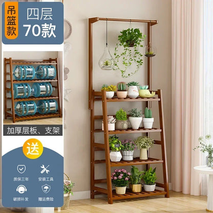 Étagère universelle en bois pour plantes – Élevez le style de votre jardin !