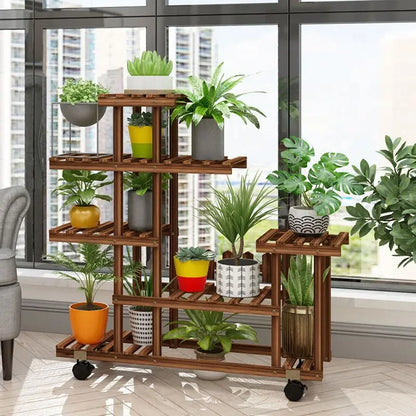 Support à fleurs de balcon multicouche - Chic et peu encombrant pour les amateurs de plantes