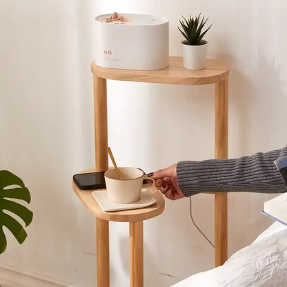 Solid Wood Plant Stand - Elegant 3-Tier Organizer for Greenery