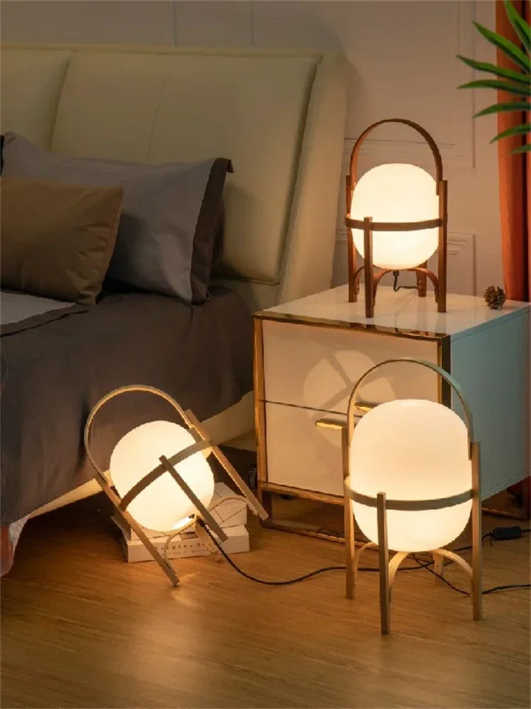 Modern Bamboo Floor Lamp – Chic LED Lighting for Home