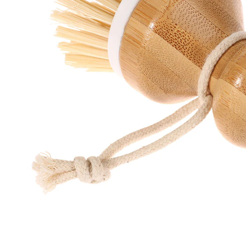 Eco-Friendly Bamboo Cleaning Brush for Effortless Kitchen Care