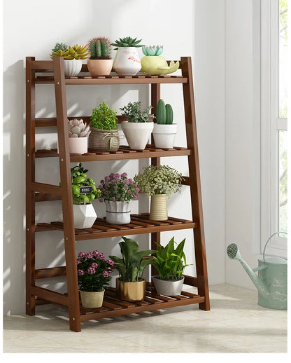 Étagère universelle en bois pour plantes – Élevez le style de votre jardin !