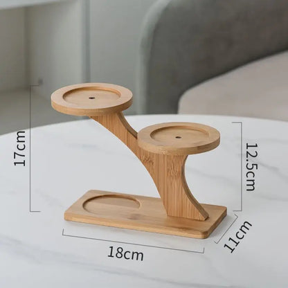 Wooden Plant Stand Flower Pot Base Holder Stool Indoor