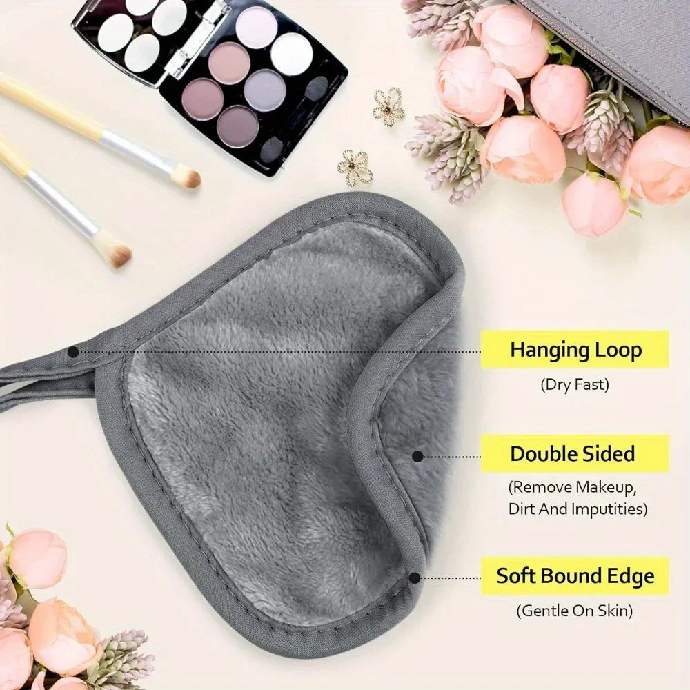 Reusable Microfiber Face Cloths for Effortless Makeup Removal - Eco-Friendly Skincare Solution