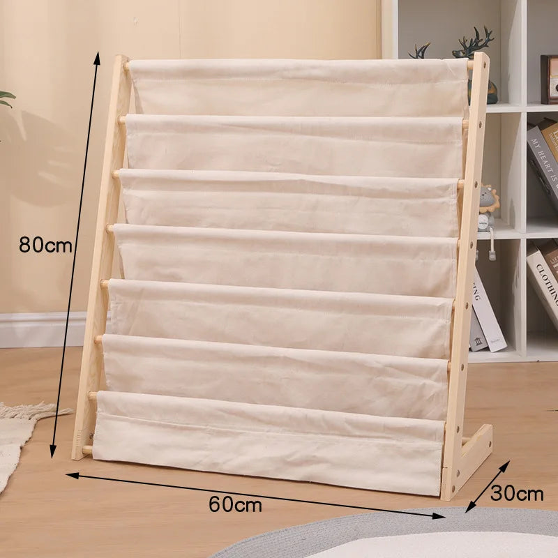 Libreria per bambini in legno: spazio elegante per i giovani lettori!