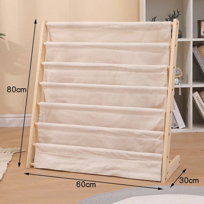 Libreria per bambini in legno: spazio elegante per i giovani lettori!