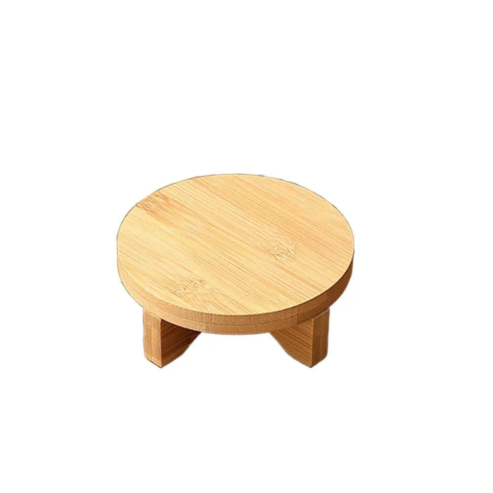 Elegant Wooden Bonsai Display Stand for Plant Lovers - Eco-Friendly Showcase