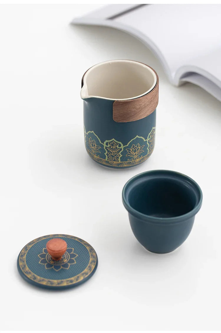 Portable Travel Tea Set - Enjoy Tea Anywhere - Perfect for Campers