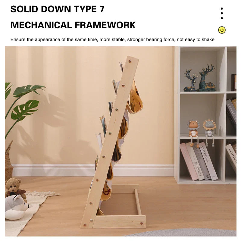 Libreria per bambini in legno: spazio elegante per i giovani lettori!