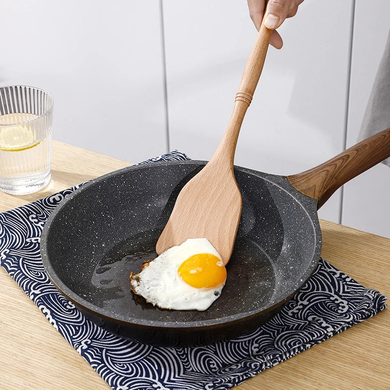 Eco-Friendly Wood Utensils Set for Natural Cooking Bliss