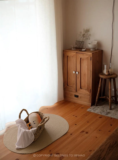 Handwoven Seagrass Basket - Eco-Friendly Home Organizer