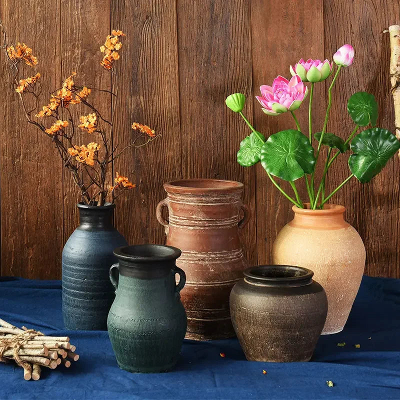 Handmade Ceramic Urn Vase - Elegance for Living Spaces