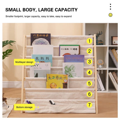 Libreria per bambini in legno: spazio elegante per i giovani lettori!