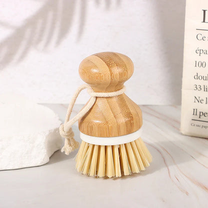 Eco-Friendly Bamboo Cleaning Brush for Effortless Kitchen Care