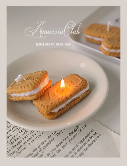 Handmade Biscuit Candle - Cozy Aromatherapy by [Brand Name]