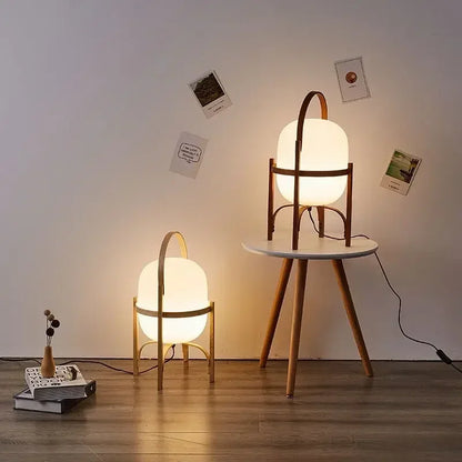 Modern Bamboo Floor Lamp – Chic LED Lighting for Home