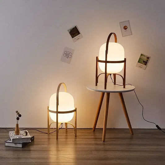Modern Bamboo Floor Lamp – Chic LED Lighting for Home