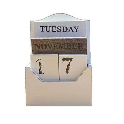Reusable Wooden Perpetual Calendar — Aesthetic Charm for All