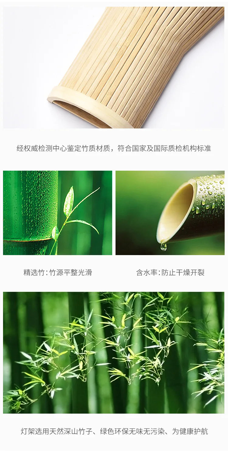 Rustic Bamboo Wall Sconce Lamp – Eco-Friendly Home Decor