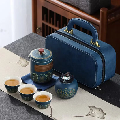 Portable Travel Tea Set - Enjoy Tea Anywhere - Perfect for Campers