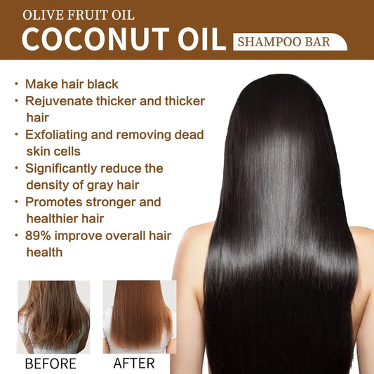 Organic Coconut Oil Shampoo Bar - Nourish & Strengthen Hair