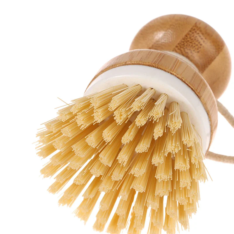 Eco-Friendly Bamboo Cleaning Brush for Effortless Kitchen Care