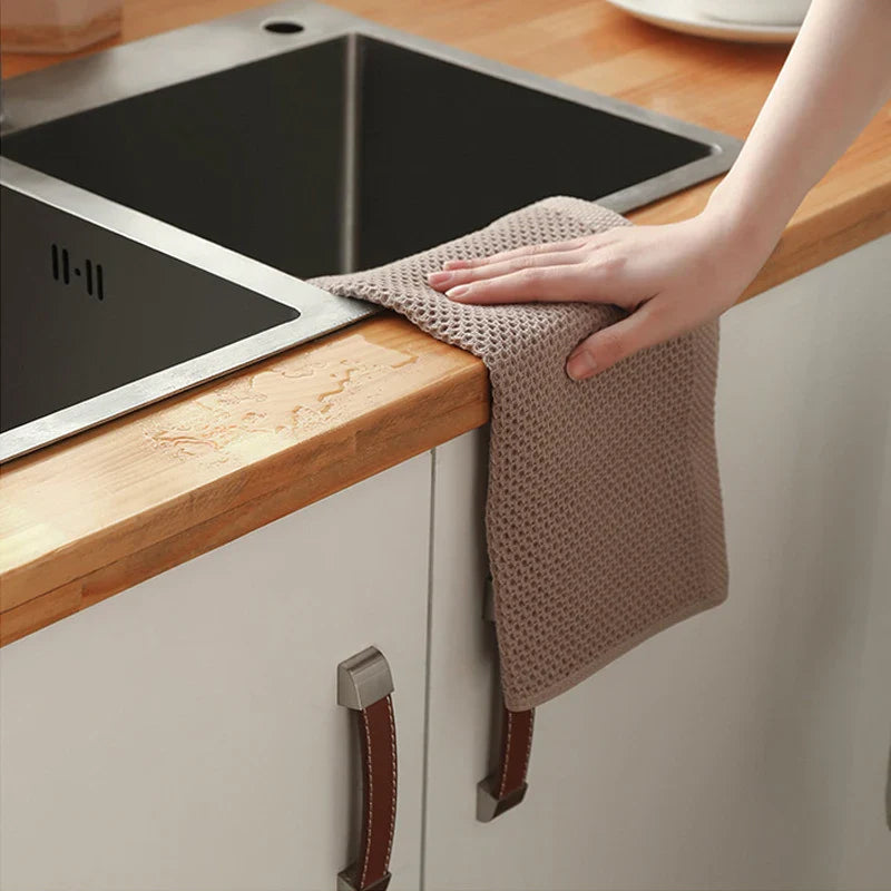 Super Absorbent Cotton Dishcloth - Soft & Stylish Kitchen Essential