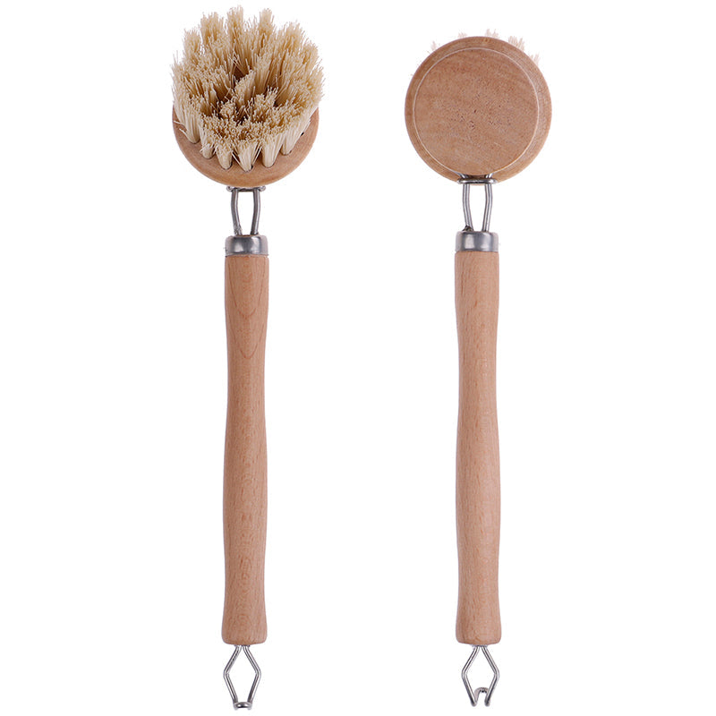 Eco-Friendly Bamboo Kitchen Brush - Effortless, Sustainable Clean