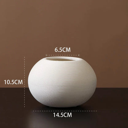 Handmade Ceramic Art Vase - Modern Nordic Luxury Decor