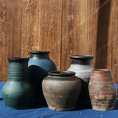 Handmade Ceramic Urn Vase - Elegance for Living Spaces