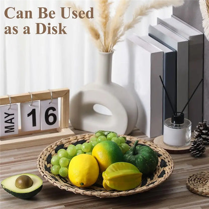 Paniers muraux Boho Seagrass - Ensemble de décoration artisanale pour les espaces chics