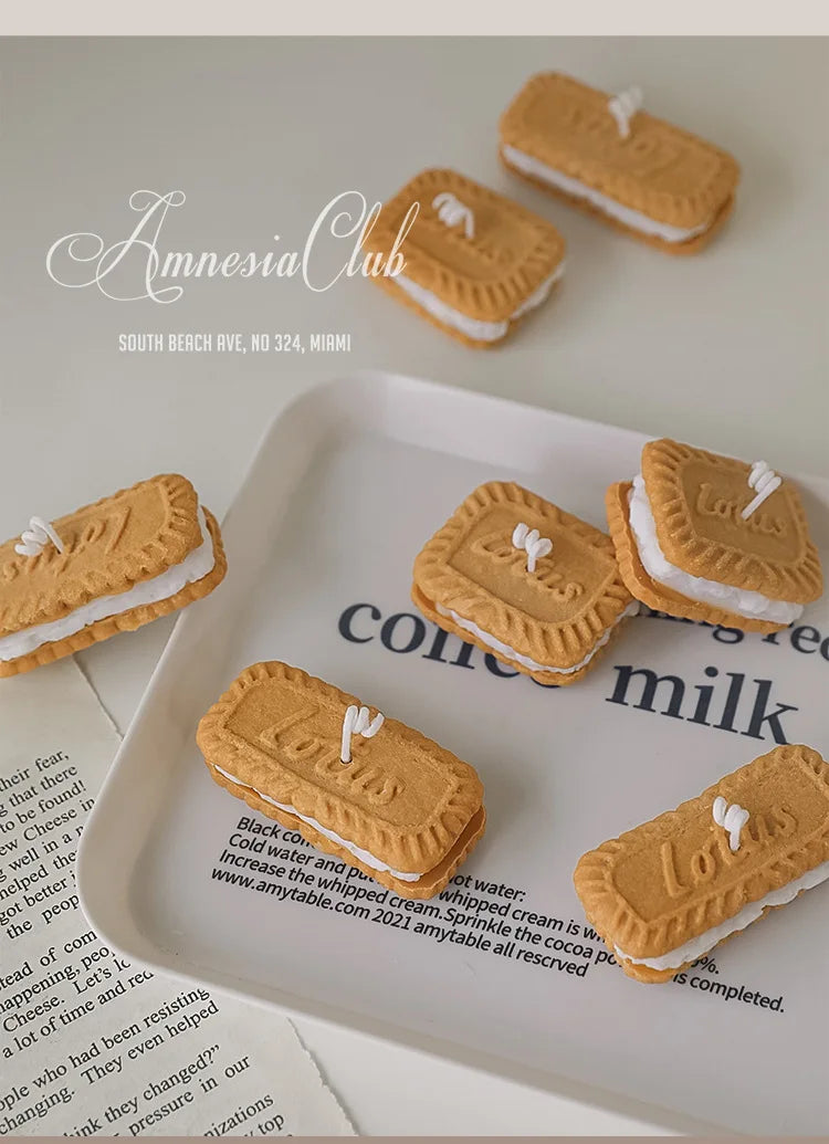 Handmade Biscuit Candle - Cozy Aromatherapy by [Brand Name]