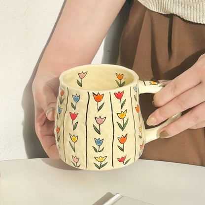 Handmade 380ml Ceramic Mug - Stylish Drinkware for Coffee Lovers