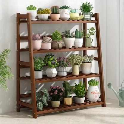 Étagère universelle en bois pour plantes – Élevez le style de votre jardin !