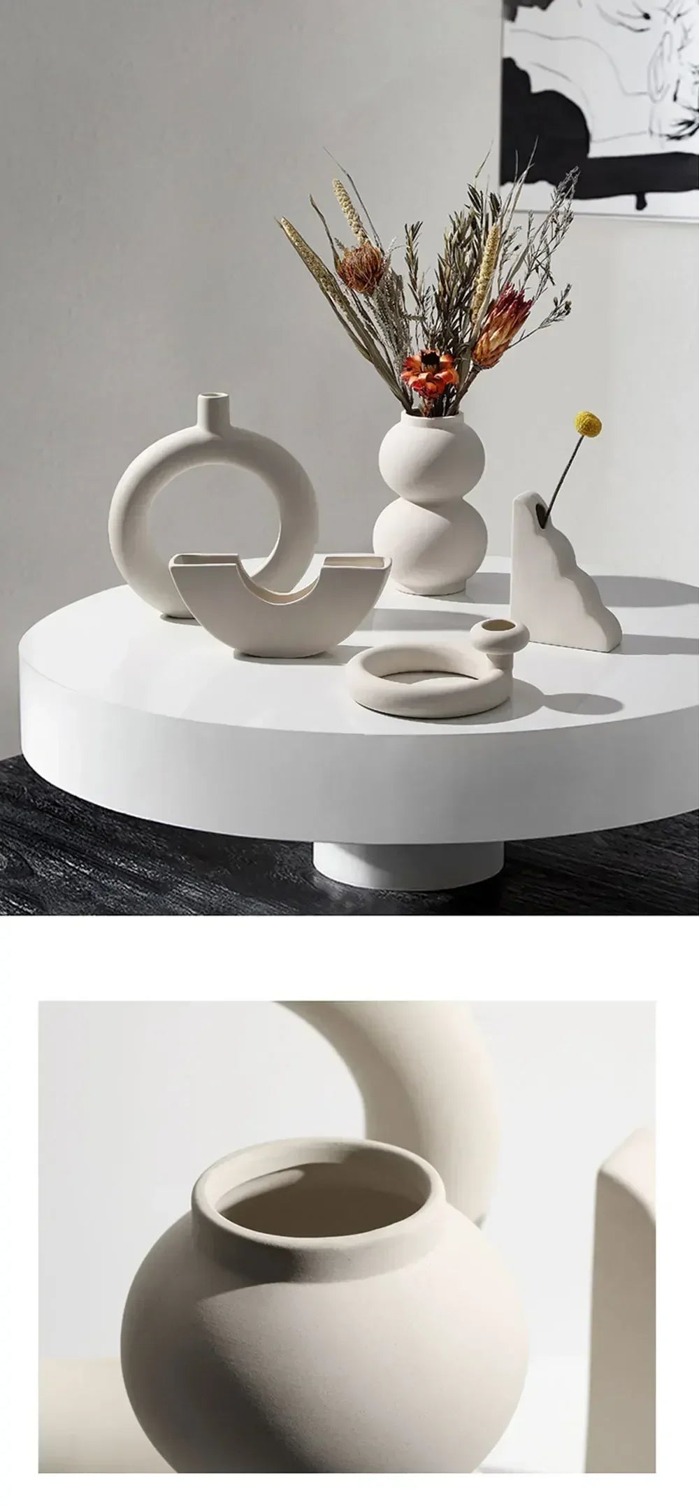 Eco-Friendly Ceramic Flower Pot – Modern Decor by Crafts