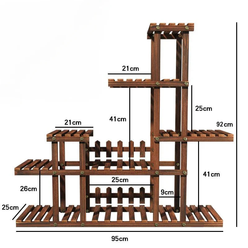 Support à fleurs de balcon multicouche - Chic et peu encombrant pour les amateurs de plantes