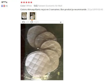 Tampons démaquillants écologiques - Fibre de bambou douce pour un nettoyage en douceur