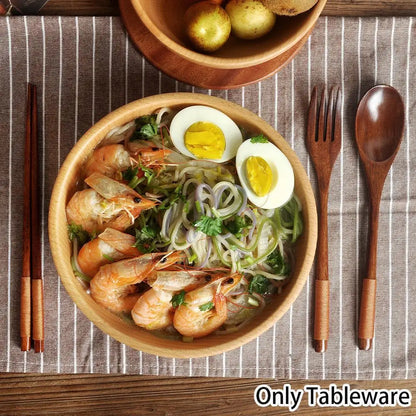 Ensemble de baguettes en bambou faites à la main - Essentiels de salle à manger élégants